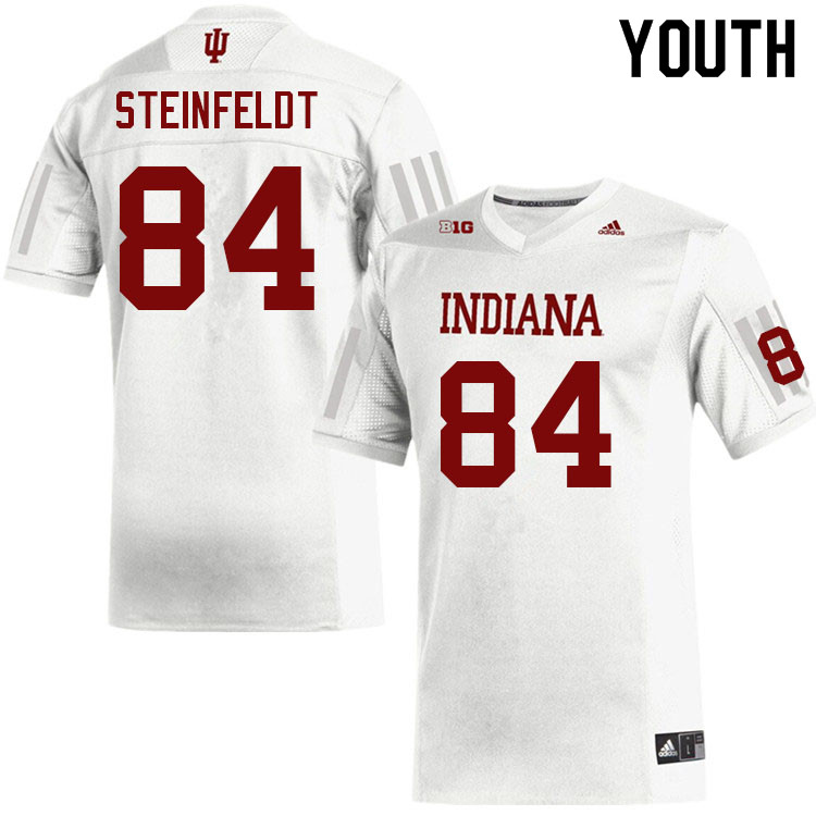 Youth #84 Aaron Steinfeldt Layne Indiana Hoosiers College Football Jerseys Sale-White